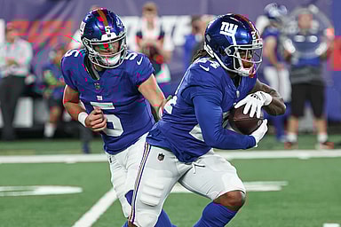 nfl: preseason-carolina panthers at new york giants, james robinson