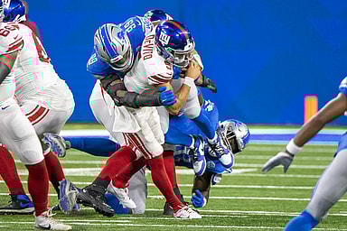 nfl: preseason-new york giants at detroit lions, julian okwara