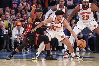 nba: playoffs-miami heat at new york knicks, quentin grimes