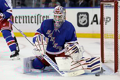 nhl: arizona coyotes at new york rangers, igor shesterkin