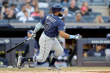 mlb: tampa bay rays at new york yankees, manuel margot