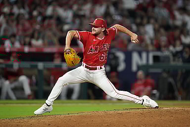 mlb: cleveland guardians at los angeles angels, kolton ingram