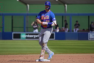 mlb: spring training-new york mets at washington nationals, pete alonso