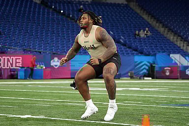 Alabama offensive lineman JC Latham (Jets prospect)