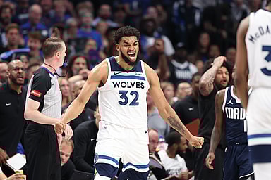 NBA: Playoffs-Minnesota Timberwolves at Dallas Mavericks, knicks, karl-anthony towns