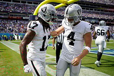 Davante Adams, Derek Carr, Raiders, Giants