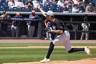 MLB: Spring Training-Houston Astros at New York Yankees, cam schlittler