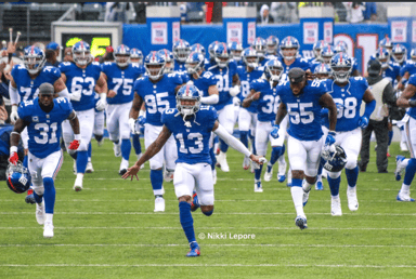New York Giants enter MetLife stadium