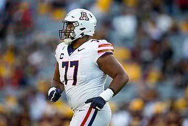 Arizona Wildcats offensive lineman Jordan Morgan (New York Giants and Jets draft target)