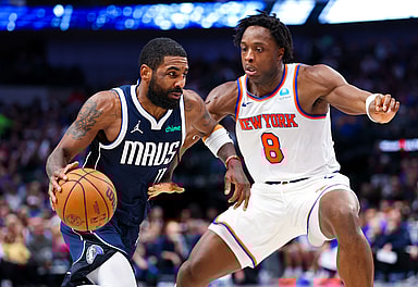nba: new york knicks at dallas mavericks, og anunoby