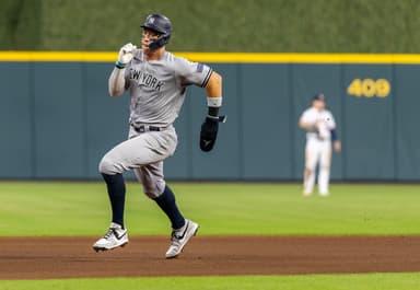 mlb: new york yankees at houston astros, aaron judge