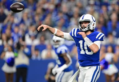 Indianapolis Colts quarterback Gardner Minshew (New York Giants free agent target)