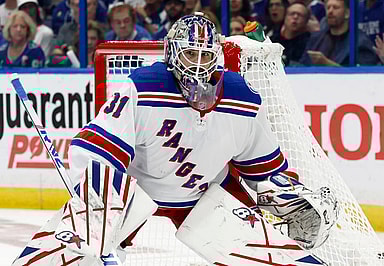 Rangers G Igor Shesterkin in net