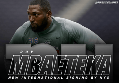 Rob Mbaeteka, giants