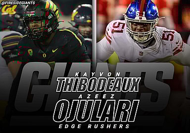 kayvon thibodeaux, new york giants, azeez ojulari