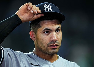 mlb: new york yankees at kansas city royals, gleyber torres
