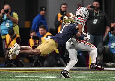 NCAA Football: CFP National Championship-Ohio State at Notre Dame, jordan clark, new york jets