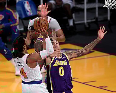 knicks, lakers, derrick rose