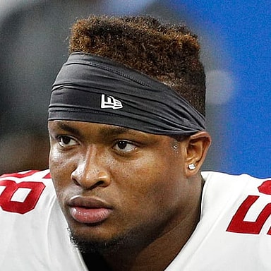 New York Giants linebacker, Tae Davis.