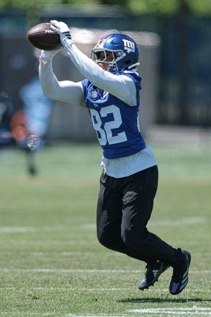 Calvin Austin III in action for the Giants