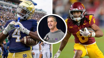 Giants, Top-30 Visits, John Harbaugh, Jeremiyah Love, Makai Lemon