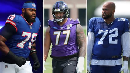 Giants, Daniel Faalele, Andrew Thomas, Jermaine Eluemunor