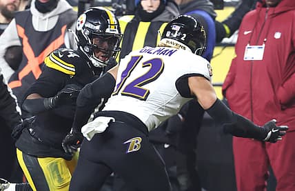 Alohi Gilman, giants, NFL: Baltimore Ravens at Pittsburgh Steelers