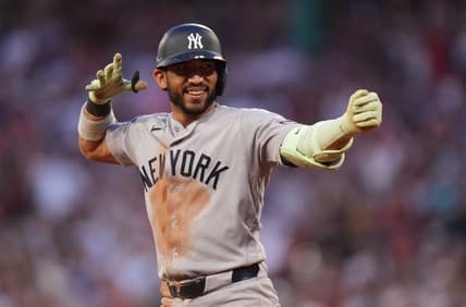 Jose Caballero in action for the Yankees