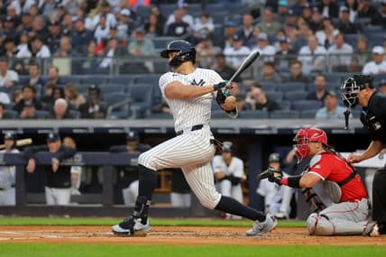 MLB: Los Angeles Angels at New York Yankees, stanton