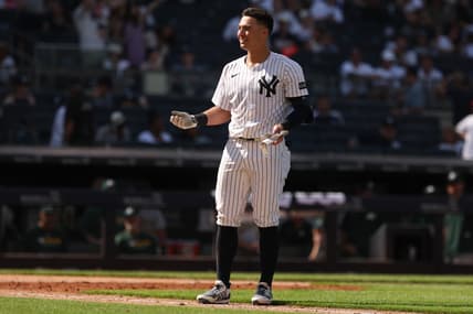 MLB: Athletics at New York Yankees, anthony volpe