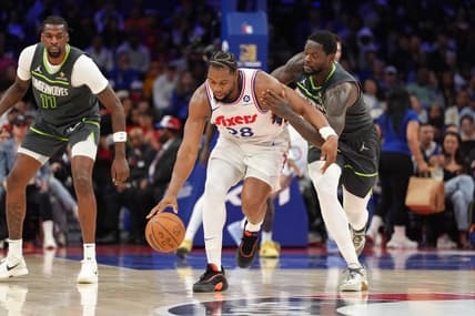 NBA: Minnesota Timberwolves at Philadelphia 76ers, knicks