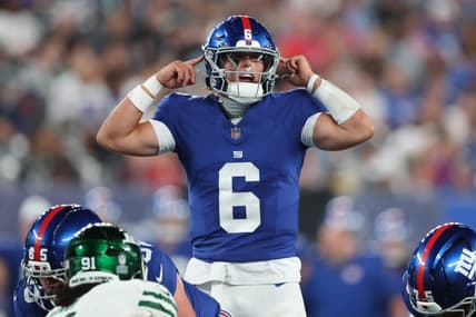 Jaxson Dart, NFL: New York Jets at New York Giants