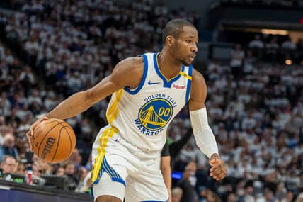 Jonathan Kuminga, NBA: Playoffs-Golden State Warriors at Minnesota Timberwolves