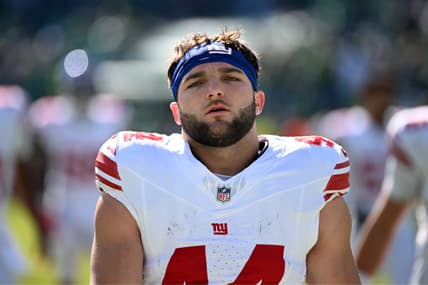Cam Skattebo, NFL: New York Giants at Philadelphia Eagles