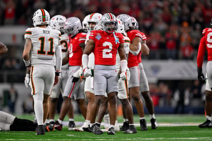 NCAA Football: Cotton Bowl-Miami at Ohio State, new york giants, caleb downs