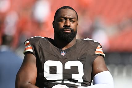 Shelby Harris, giants, NFL: Cincinnati Bengals at Cleveland Browns
