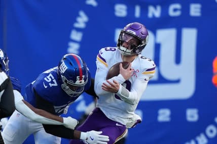 Chauncey Golston, NFL: Minnesota Vikings at New York Giants