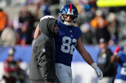 Cam Skattebo runs for the Giants against Minnesota