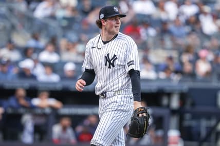 Cam Schlittler pitching for the Yankees