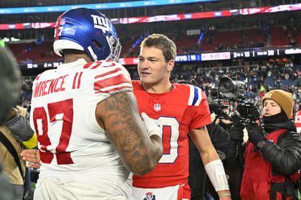 Dexter Lawrence playing defensive tackle for the Giants
