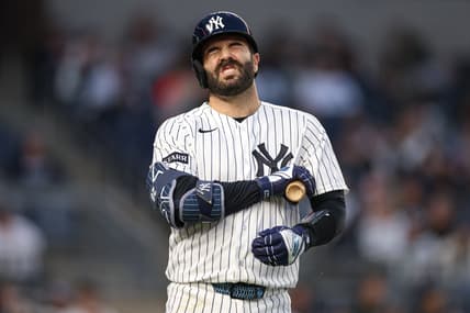 Austin Wells batting for the Yankees