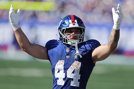 Cam Skattebo, NFL: Los Angeles Chargers at New York Giants