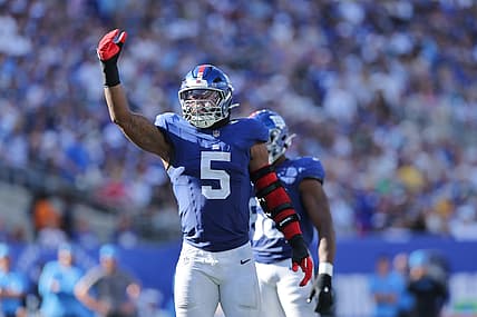 NFL: Los Angeles Chargers at New York Giants, kayvon thibodeaux