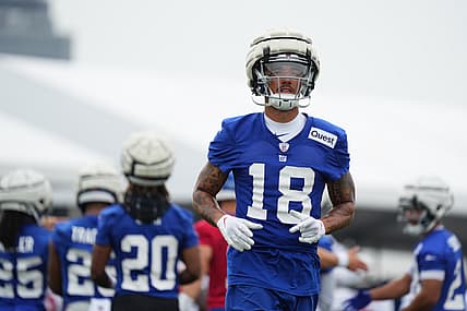 NFL: New York Giants Training Camp, isaiah hodgins