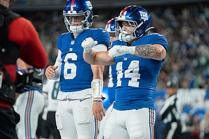Jaxson Dart, Cam Skattebo, Giants