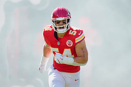 Leo Chenal, Giants, NFL: Las Vegas Raiders at Kansas City Chiefs