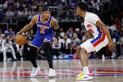 NBA: Playoffs-New York Knicks at Detroit Pistons