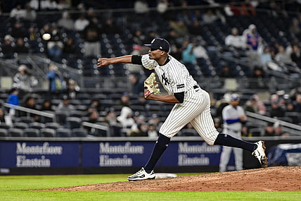 MLB: Texas Rangers at New York Yankees, yerry de los santos