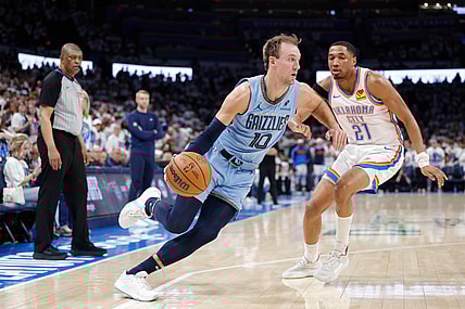 NBA: Playoffs-Memphis Grizzlies at Oklahoma City Thunder, luke kennard, knicks