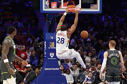 NBA: Minnesota Timberwolves at Philadelphia 76ers, knicks